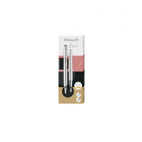 Zestaw Pelikan Jazz Noble Elegance Długopis + Pióro wieczne, Silver - 4